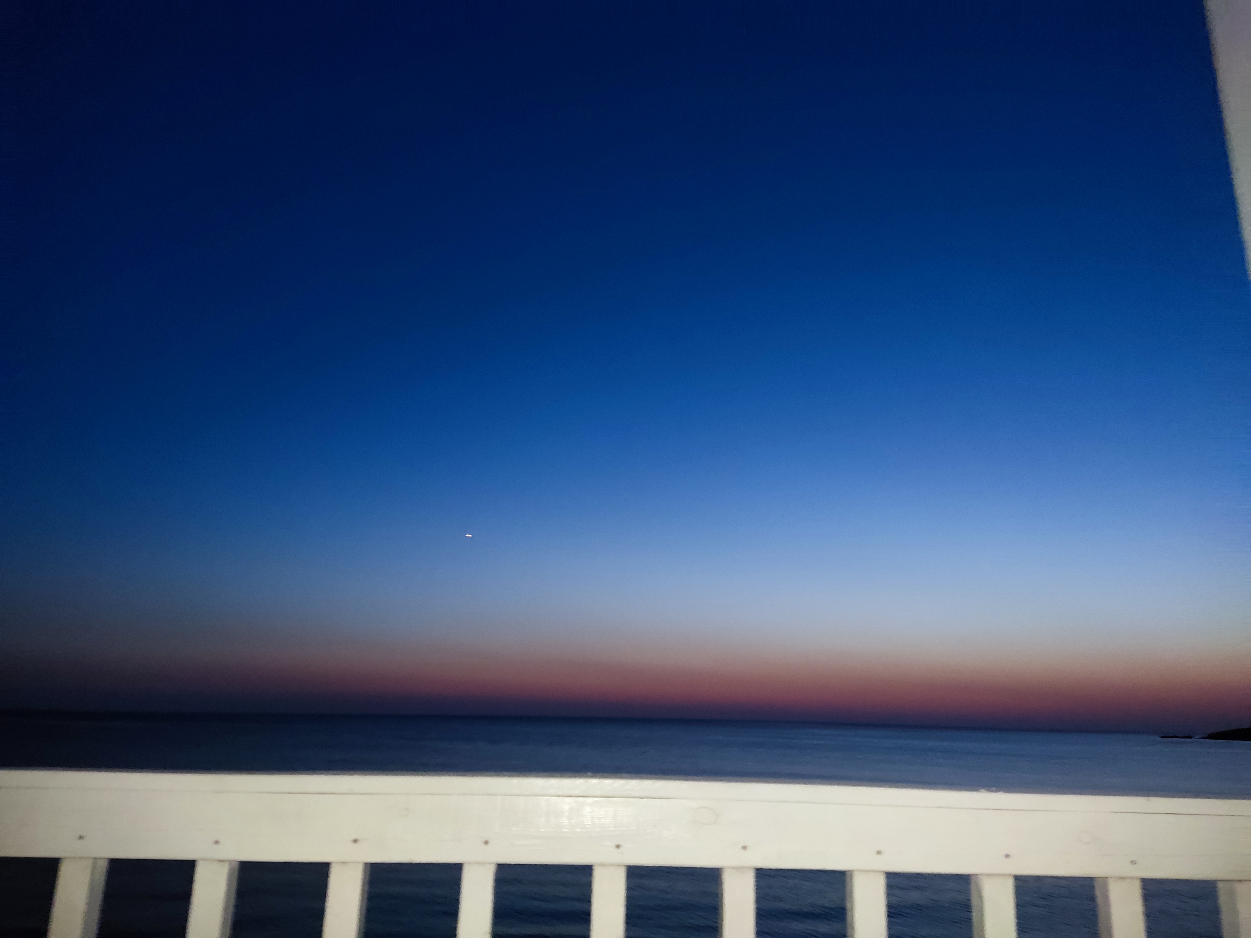 Азовское море с медузами на закате