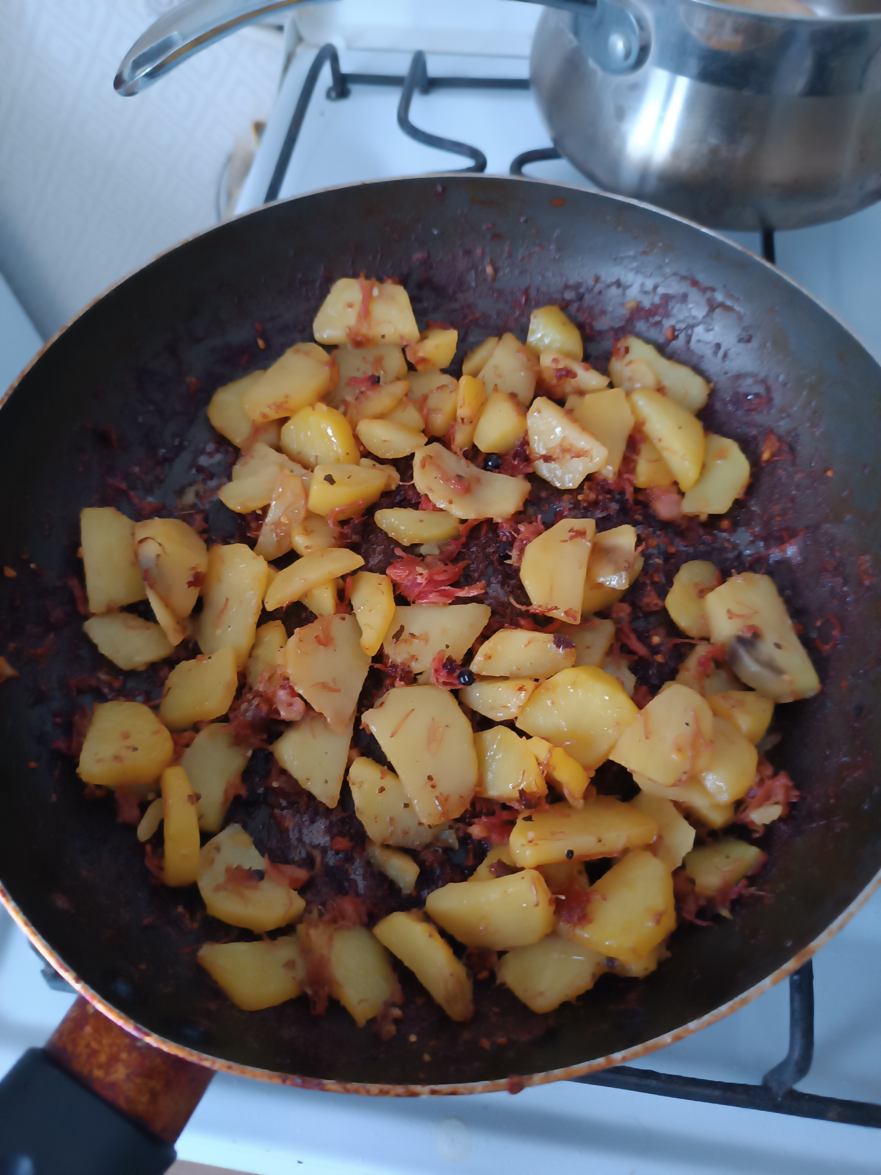 Жареная 🥔 картошечка!