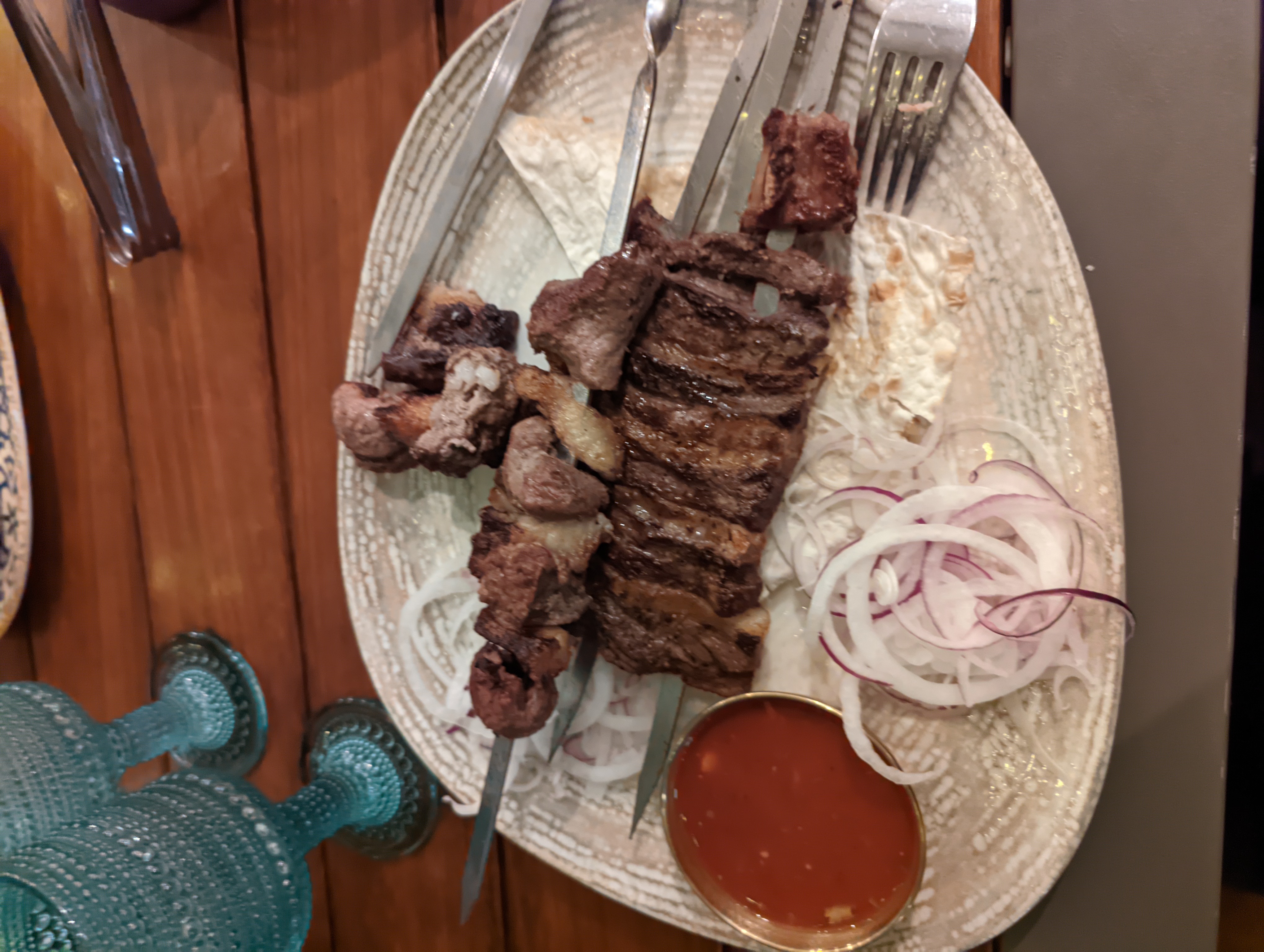 Шашлык в кафе Грозного